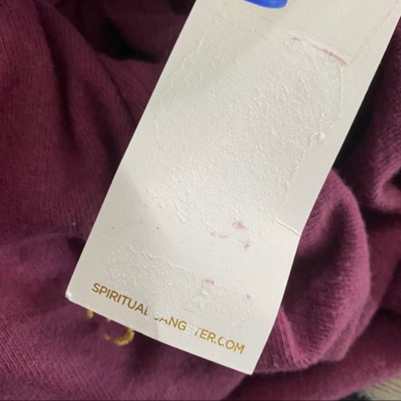 NWT Spiritual Gangster Om Malibu Soft Purple Pullover relaxed Crew Neck size XS - Picture 11 of 16